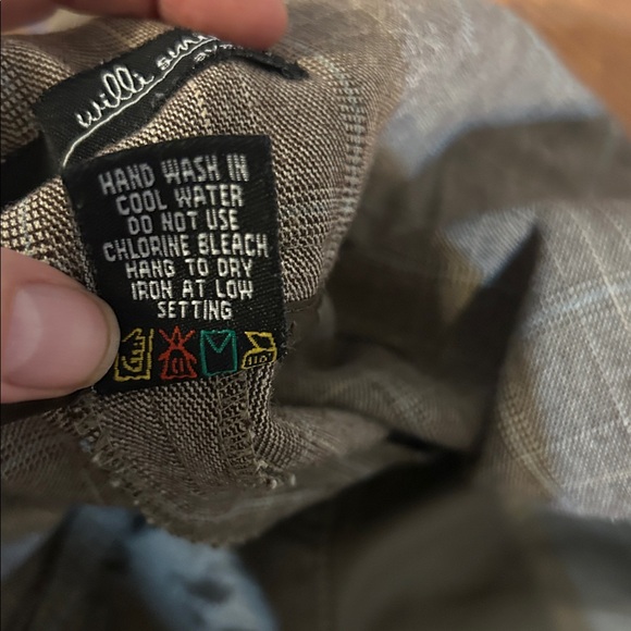 Willi Smith Tan Checkered Pants - Picture 5 of 7